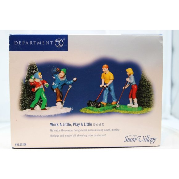 Dept 56 Snow Village - Work a little, Play a Little - Picture 1 of 8